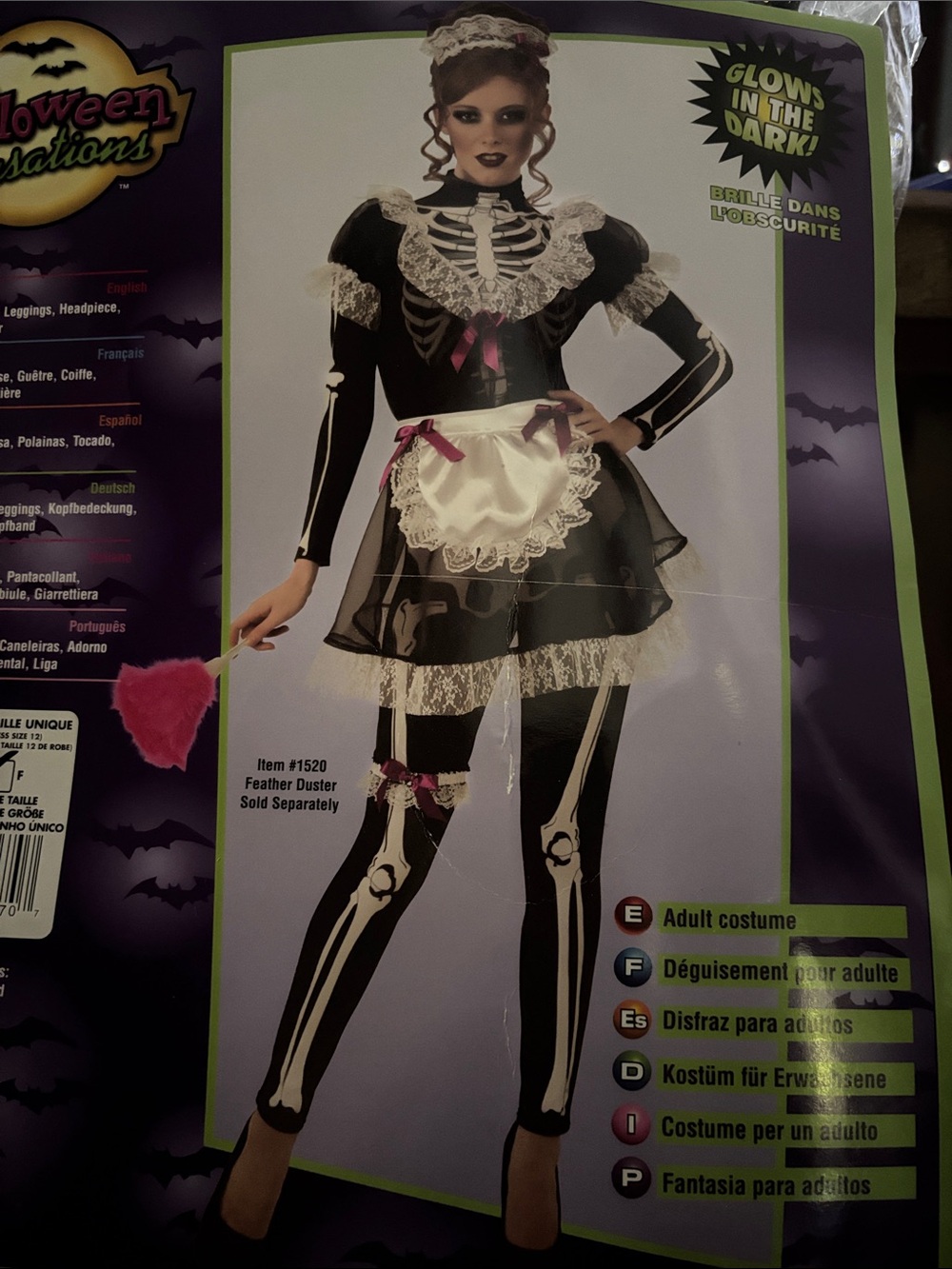 Skellie Maid Costume - Black & White